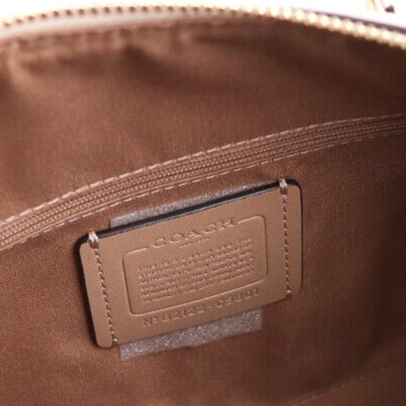 BNWT Coach Rowan Floral Leather Canvas Chalk White Bag Satchel Cross Body C5801 - Picture 5 of 16